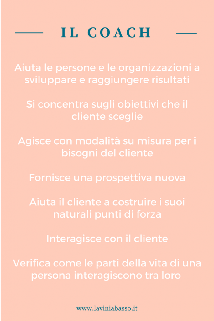 Cosa fa un coach